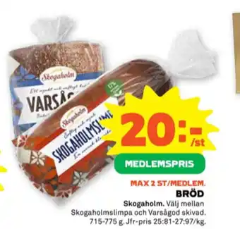 Stora Coop Varsågod rågbröd erbjuda