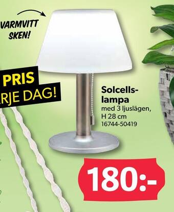 DollarStore Solcellslampa erbjuda