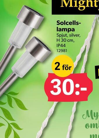DollarStore Solcellslampa erbjuda