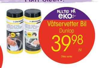 EKO Våtservetter bil erbjuda
