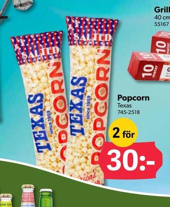 DollarStore Popcorn erbjuda