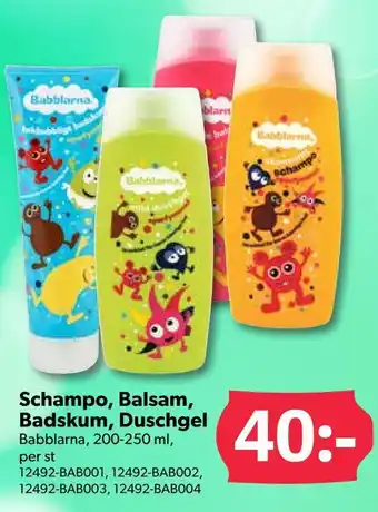 DollarStore Schampo, balsam, badskum, duschgel erbjuda