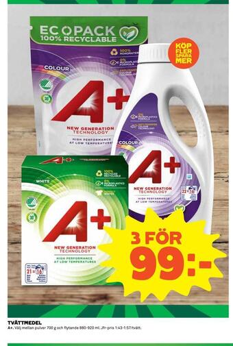Coop Extra Tvättmedel erbjuda