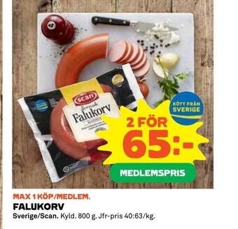 Coop Extra Falukorv erbjuda