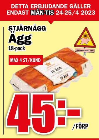 Matdax Ägg erbjuda