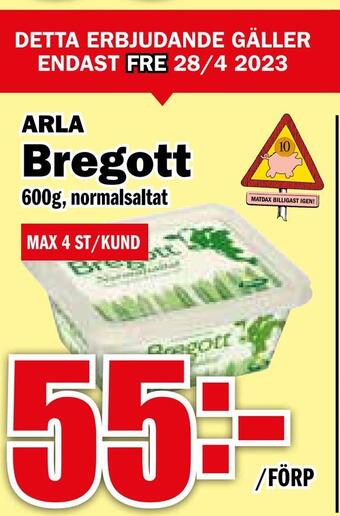 Matdax Bregott erbjuda