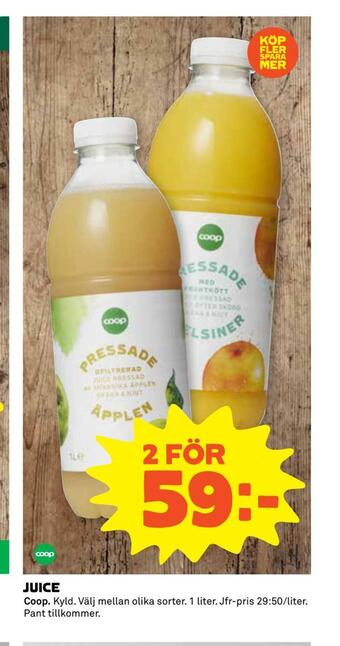 Coop Extra Juice erbjuda