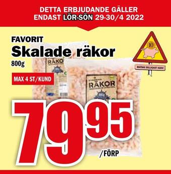 Matdax Skalade räkor erbjuda