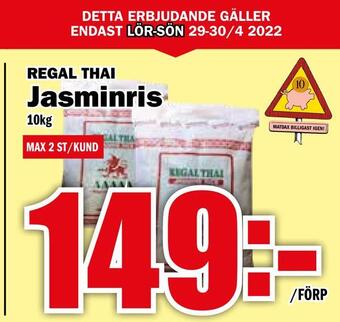 Matdax Jasminris erbjuda