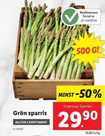 Grön sparris
