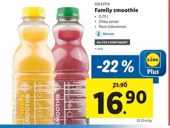 Lidl SOLEVITA Family smoothie erbjuda