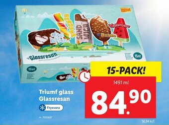 Lidl Triumf glass Glassresan erbjuda