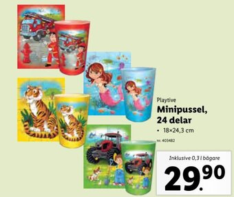 Lidl Playtive Minipussel, 24 delar erbjuda
