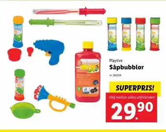 Lidl Playtive Såpbubblor erbjuda