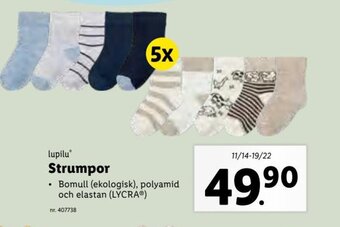 Lidl Lupilu Strumpor erbjuda