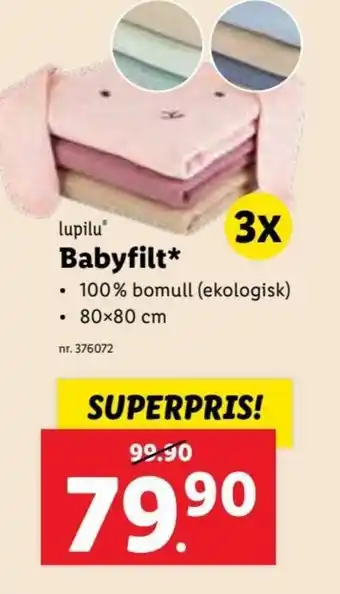 Lidl Lupilu Babyfilt erbjuda