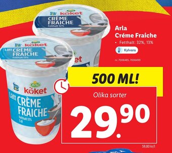 Lidl Arla Créme Fraiche erbjuda