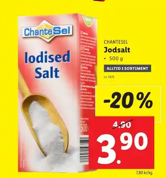 Lidl Chante Sel Jodsalt erbjuda
