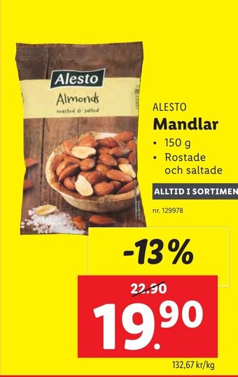 Lidl Alesto Mandlar erbjuda