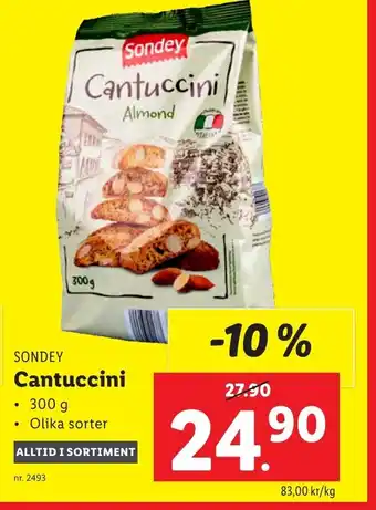Lidl Sondey Cantuccini erbjuda