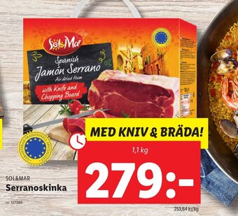 Lidl SOL&MAR Serranoskinka erbjuda