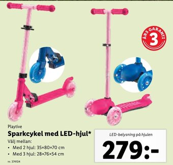 Lidl Sparkcykel med LED-hjul* erbjuda