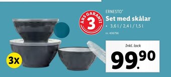 Lidl Set med skålar erbjuda
