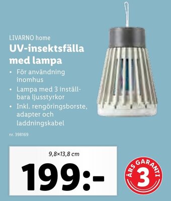 Lidl UV-insektsfälla med lampa erbjuda