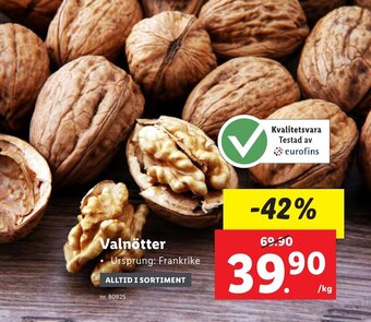 Lidl Valnötter erbjuda