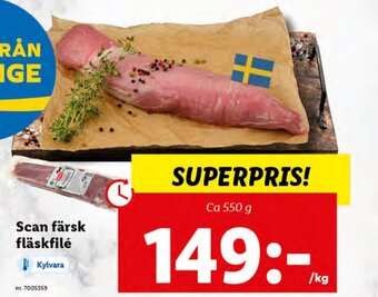 Lidl Scan färsk fläskfilé erbjuda