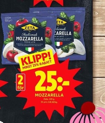 ICA Kvantum MOZZARELLA erbjuda