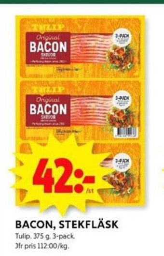 ICA Kvantum BACON, STEKFLÄSK erbjuda