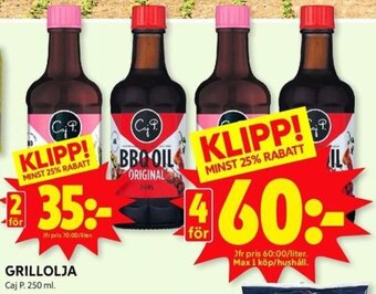 ICA Kvantum GRILLOLJA erbjuda