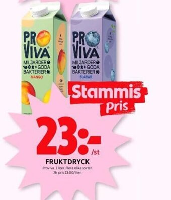 ICA Kvantum FRUKTDRYCK erbjuda