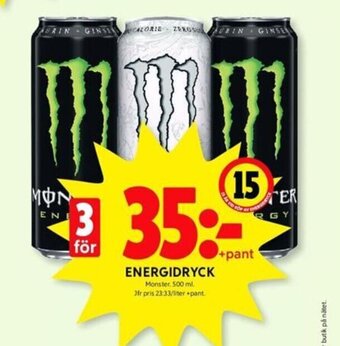 ICA Kvantum ENERGIDRYCK erbjuda