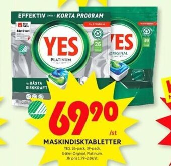 ICA Kvantum MASKINDISKTABLETTER erbjuda