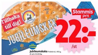 ICA Supermarket Jubileumskaka Polarbröd. 400 g. erbjuda