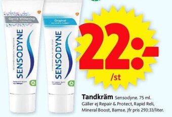 ICA Supermarket Tandkräm Sensodyne. 75 ml erbjuda