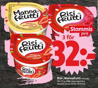 ICA Supermarket Risi-, Mannafrutti Risifrutti. 165-175 g. erbjuda