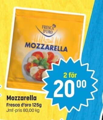 Eurocash Mozzarella Fresca d'oro 125g erbjuda