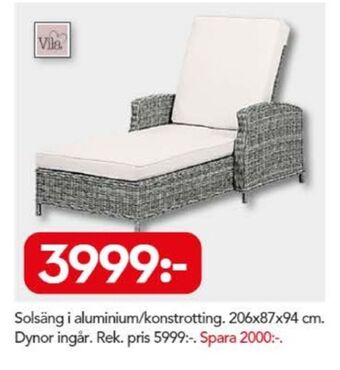 Bo Ohlsson Vila solsäng erbjuda