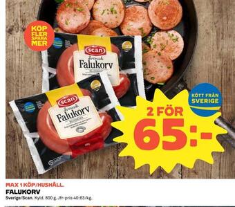Coop Falukorv erbjuda