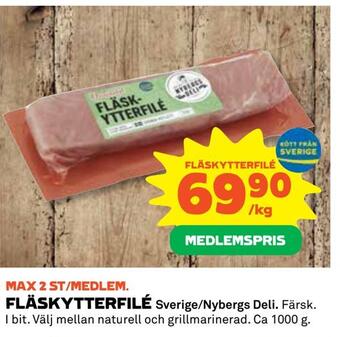 Coop Fläskytterfilé erbjuda