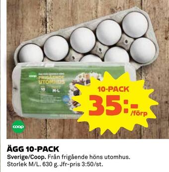 Coop Ägg 10-pack erbjuda