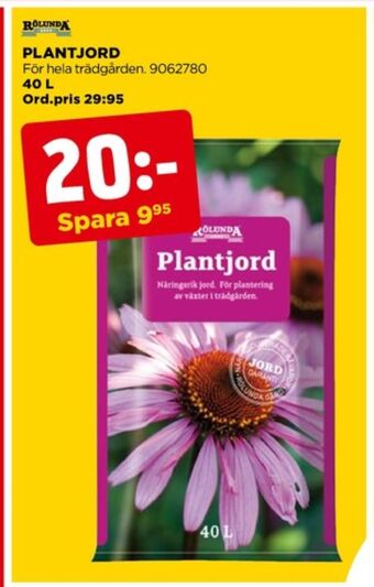 Jem&Fix Rölunda plantjord erbjuda