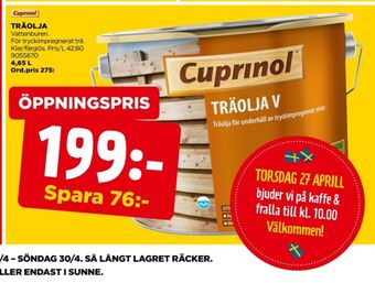 Jem&Fix Cuprinol träolja erbjuda