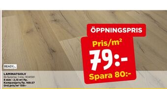 Jem&Fix Readyfix laminatgolv erbjuda