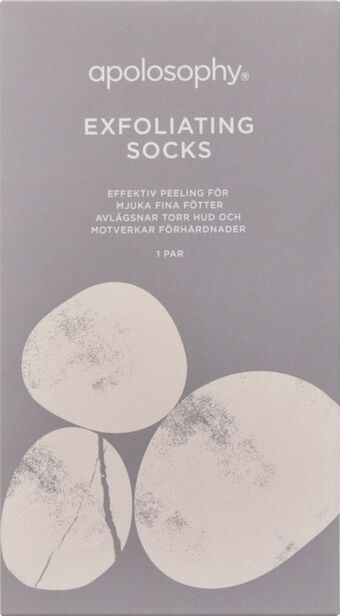 Apotek Hjärtat Apolosophy exfoliating socks 1 par erbjuda