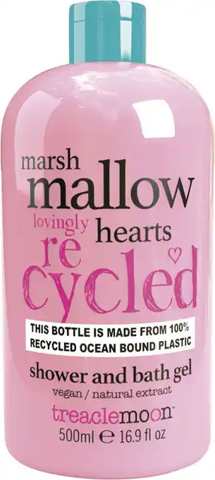 Apotek Hjärtat Treaclemoon bath & shower gel marsmallow hearts 500 ml erbjuda