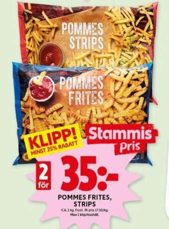 POMMES FRITES, STRIPS